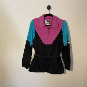 Obermyer Vintage Purple and Black Jacket